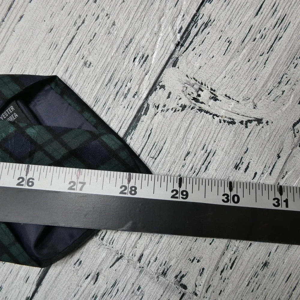 Vintage Looney Tunes Mania Tie Mens One Size Blue Tartan Novelty Cartoon 90s